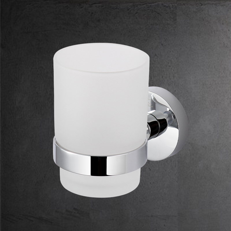 TMA41BF Stainless Steel Bathroom Metal Hanging Glass Holder Shower Toothbrush Holder for Storage Shelf Holder Shower Shelf 