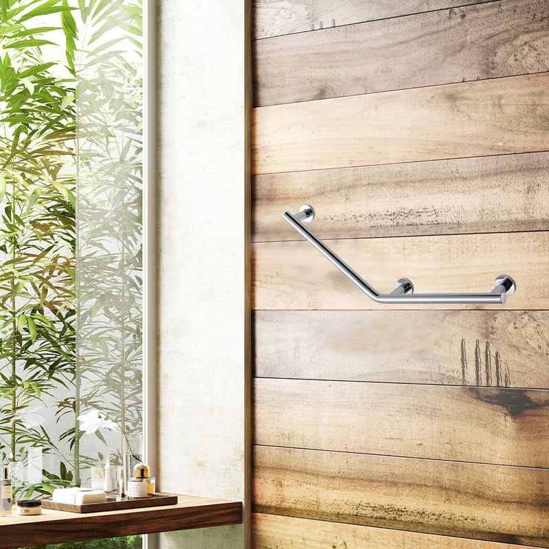HM9531 Public Toilet Wall Mount Bathroom Balance Handle Bar Safety Shower Grab Bar 304 Stainless Steel Handicap Grab Bars