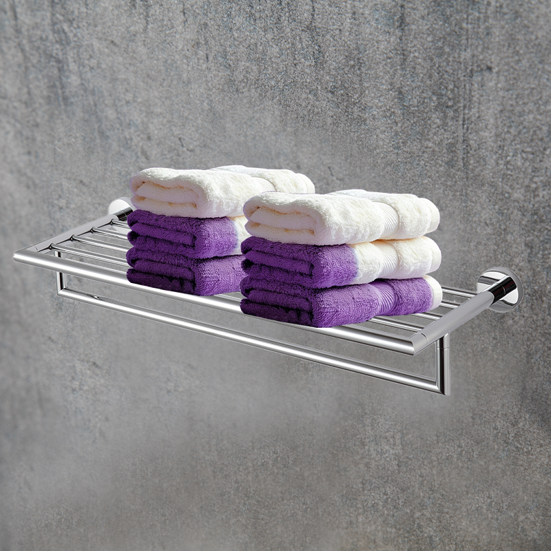 TMA02B  Hotell Villa Simple Installation Sturdy 304 Stainless Steel Towel Rack Bathroom Towel Rail