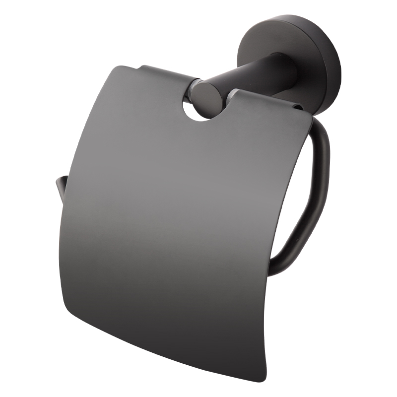 JM70B  Black Simple Toilet Paper Holder 304 Stainless Steel Toliet Roll Holder Bathroom Chrome Toilet Paper Holder