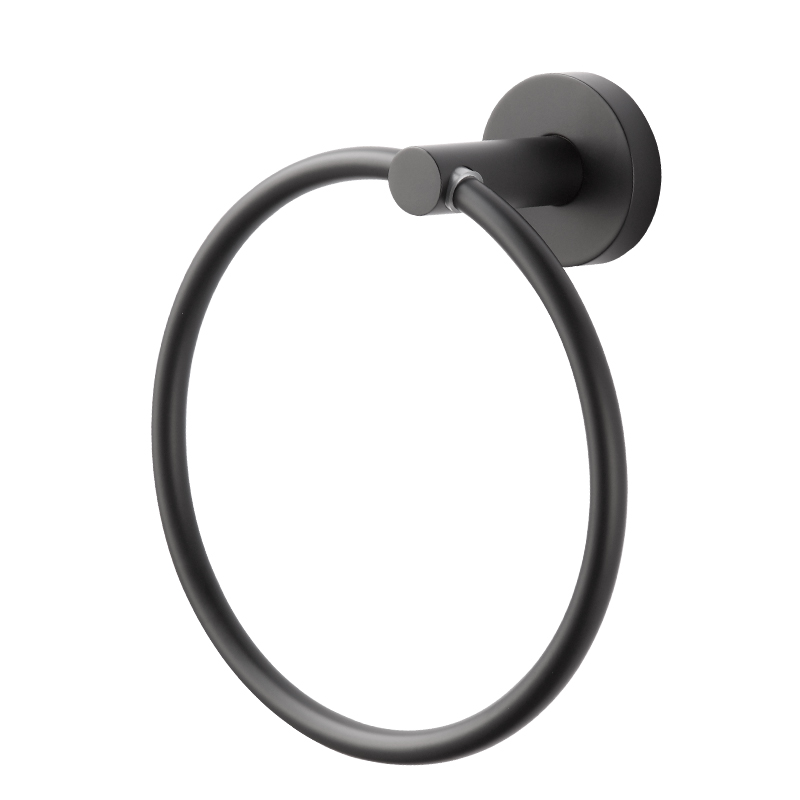JM20B Luxury Customize Hand Towel Ring Rack Holder for Bathroom Wall Mount Hardware Round Ring Holder Towel Rack Rail