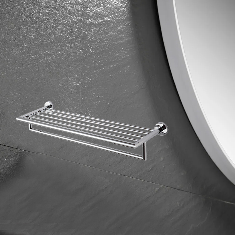 TMA02B  Hotell Villa Simple Installation Sturdy 304 Stainless Steel Towel Rack Bathroom Towel Rail