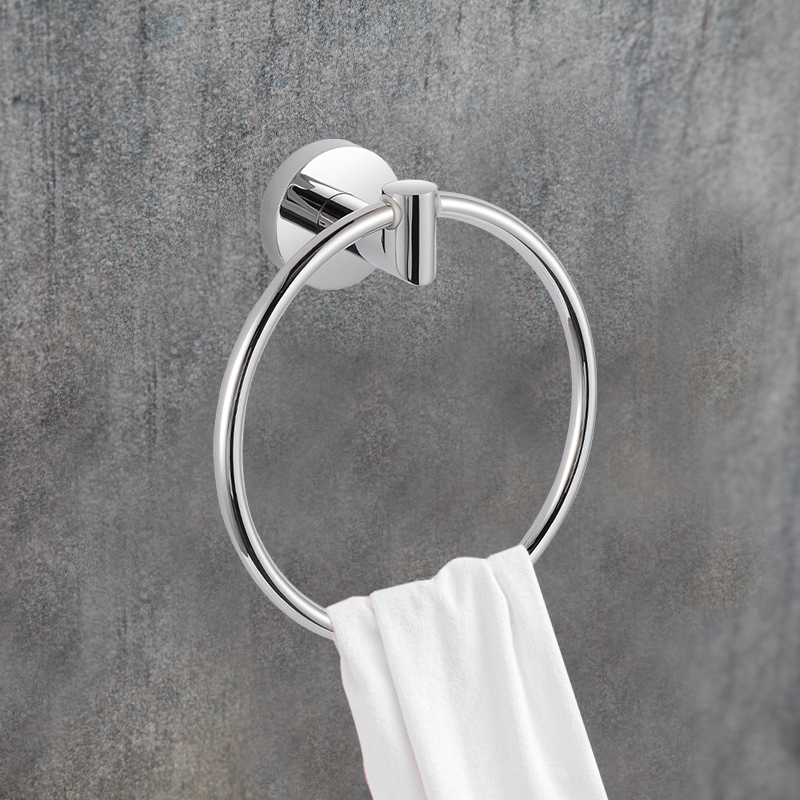 TMA20 Luxury Hotel Villa Stainless Steel Towel Ring Bathroom Wall-mounted 304 Rack Bar Apply Kitchen Bathroom OEM ODM