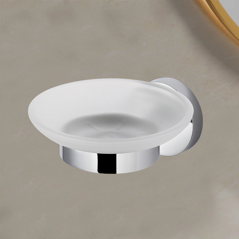 TMA51BF Wall Mounted Container with Draining Tray Soap Case Soap Dish for Bathroom Stainless Steel for Soap Dish Use