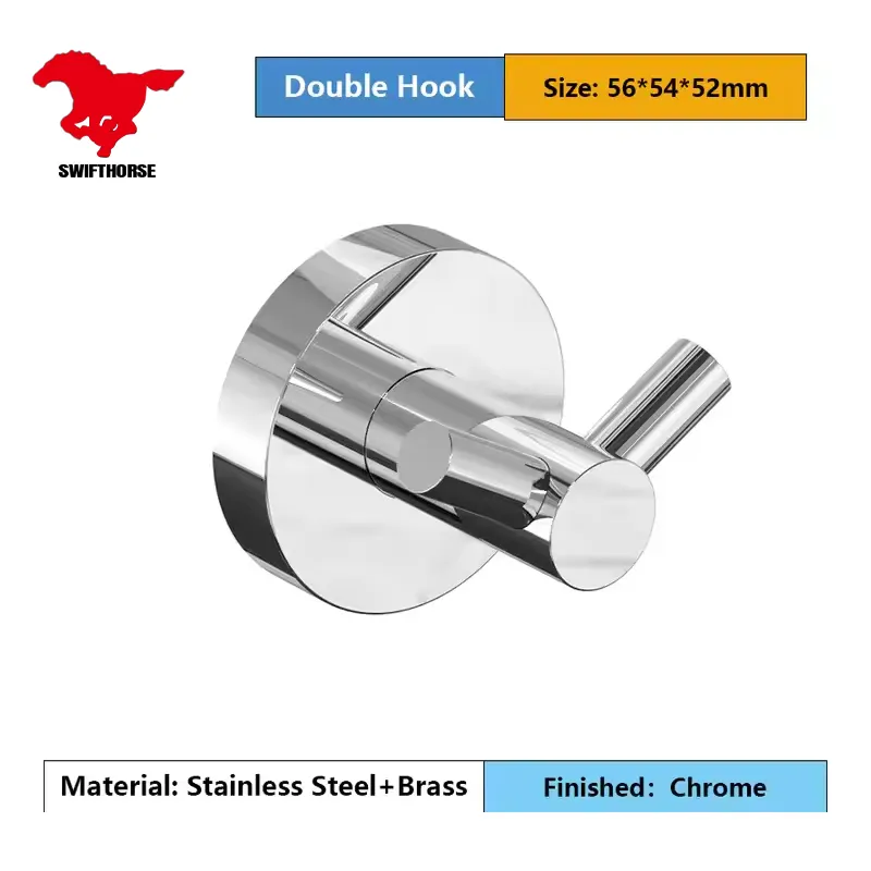 Factory Stainless Steel Chrome Complete Bath Hardware Bathroom Accessories Set for Hotel