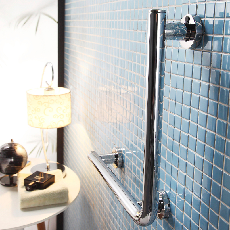 HMC3254 Wholesale Wall-Mounted Stainless Steel Handrails for Bathroom Safety Brush-Finished Grab Bars for Toilet Use for Disabled Users