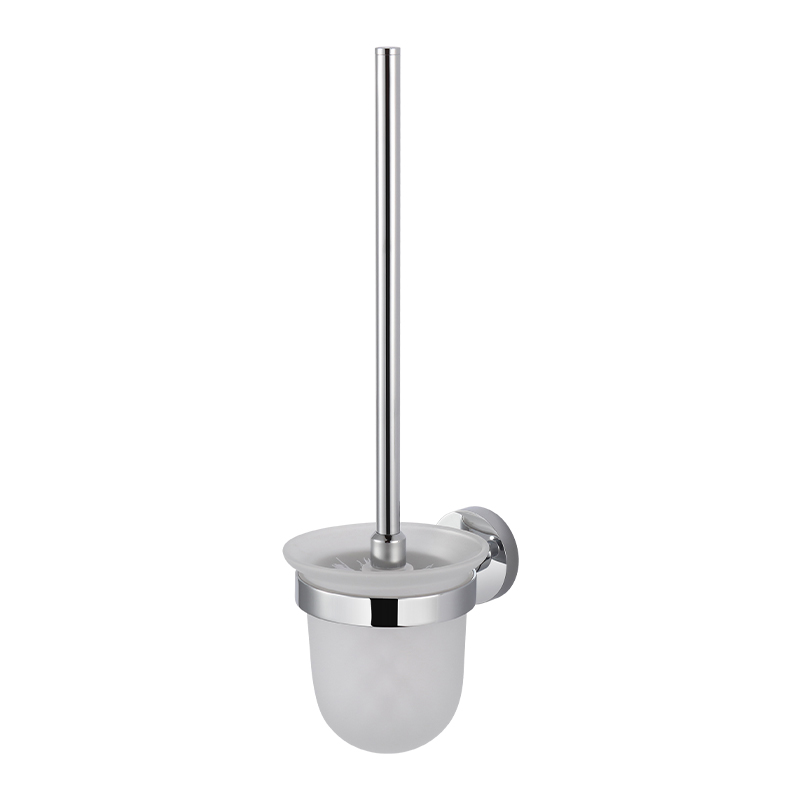 TMA60B  Modern Simple Style Bathroom Accessory 304 Stainless Steel Handle Plastic Oval Toilet Cleaning Brush with Holder