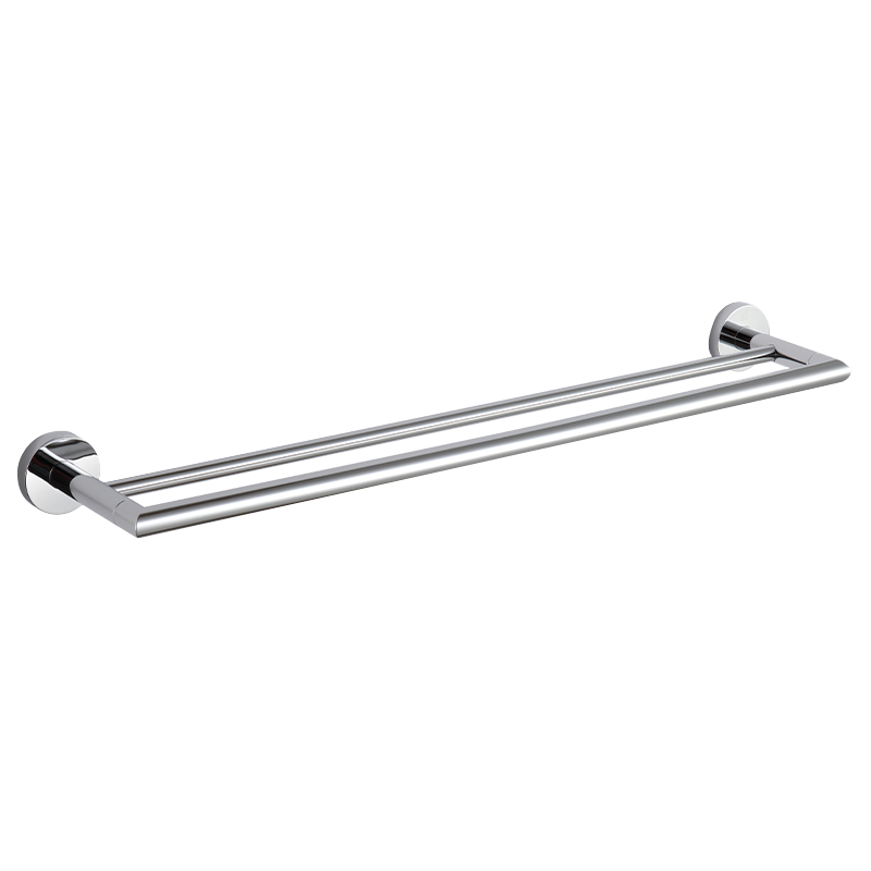 TMA12B Stainless Steel Brushed Towel Bar Bathroom Towel Rack with Double Towel Holder and Rail for Home Hotel Bathroom